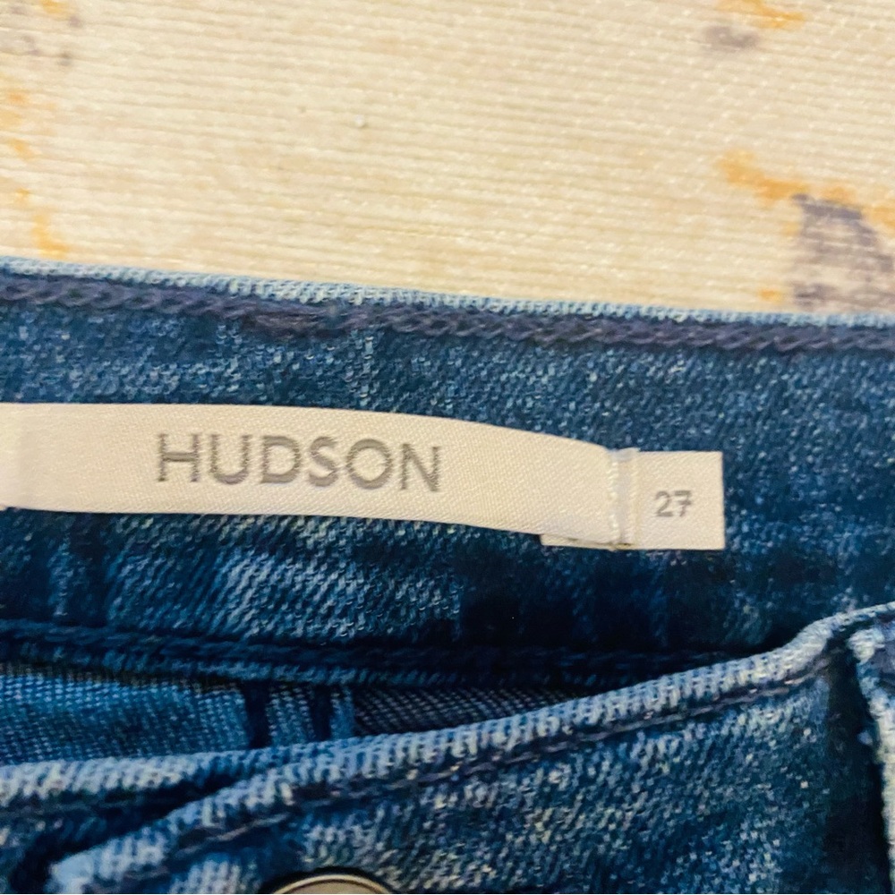 HUDSON Jade Jeans Mid Rise/High Rise Loose Fit Distressed - Picture 6 of 9